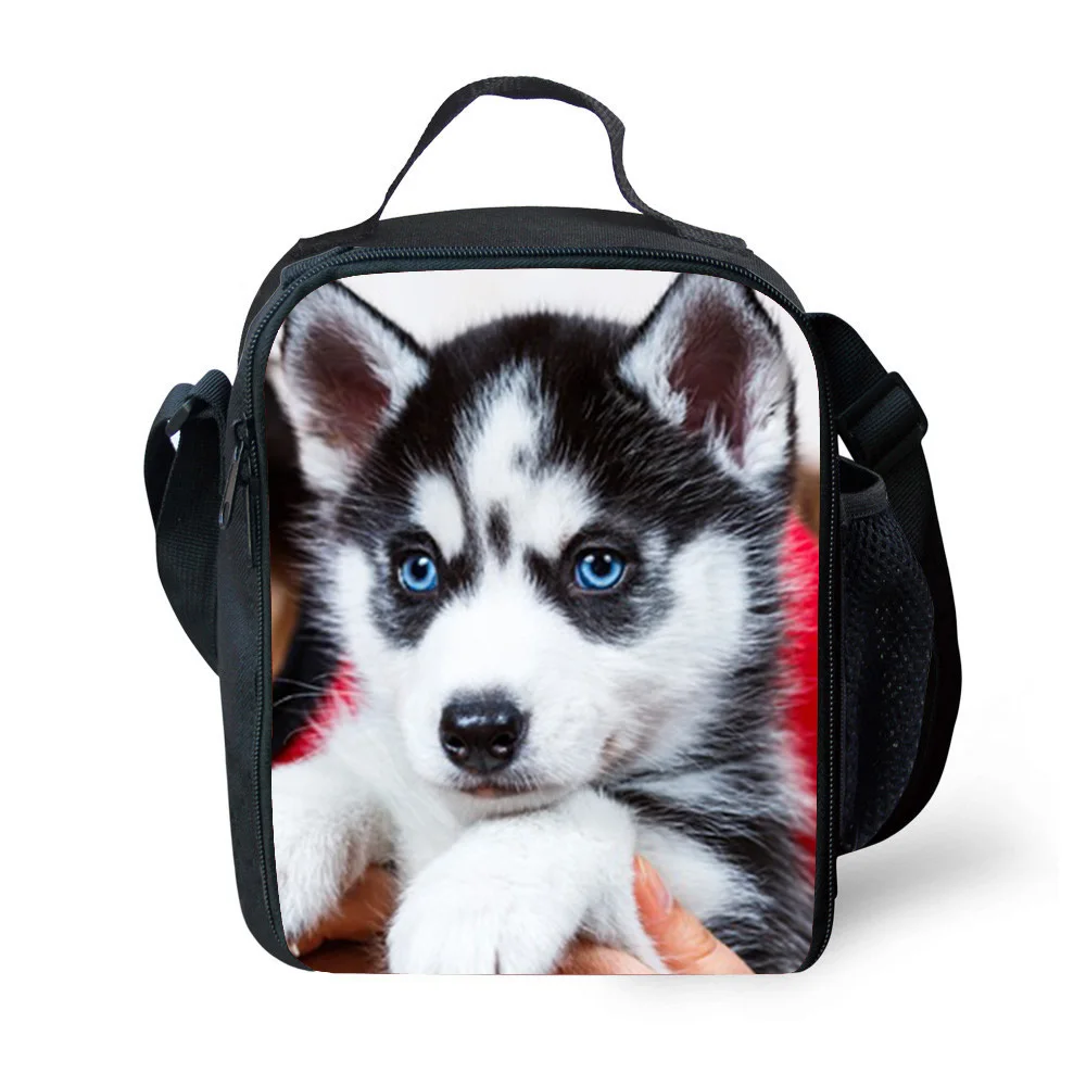 KWD Kids Lovely Dog Lunch Bag Cute Funny Puppy Print Fresh Cooler Custom Personalized Pet Lunchbox for Students Boys Girls Gift (3)