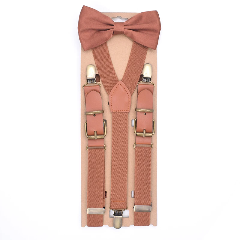 Унисекс в горошек регулируемые Y назад подтяжки галстук-бабочка набор для мужчин и женщин модная рубашка Эластичные подтяжки Женские
