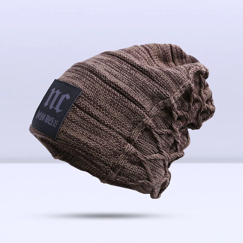 B Yellow Стильные шапочки Skullies, зимняя мужская шапка, Толстая теплая зимняя мужская шапка, толстая шапка s Beanies, Зимняя мужская шапка toucas gorros - Цвет: B Yellow