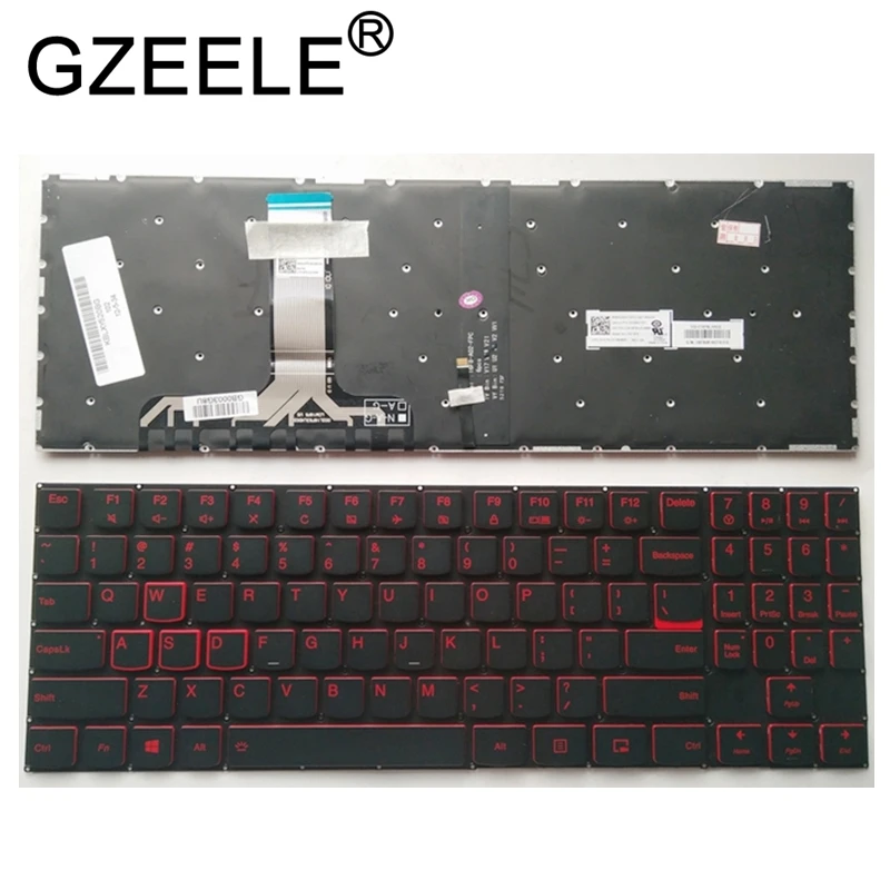 GZEELE LI256 клавиатура для lenovo Легион Y520-15IKBM Y520-15IKBN Y520-15IKBA Y720-15 клавиатура красная подсветка