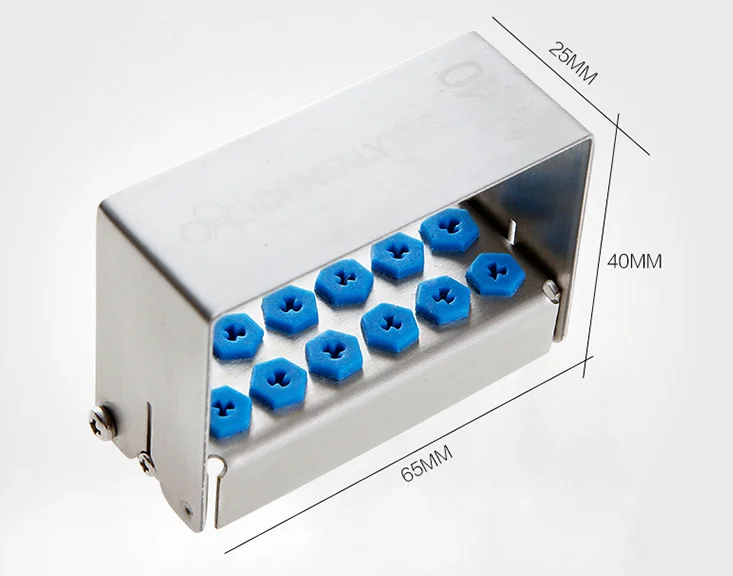 

1Pc Dental Implant Drills Organizer Holder Case HP RA FG Bur Sterilization 12H40