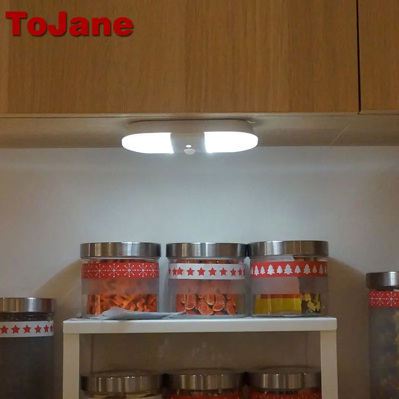 Tojane Led Sensor Licht Closet Night Batterij Lamp Motion Draadloze ... Tojane Led Sensor Licht Closet Night Batterij Lamp Motion Draadloze ...