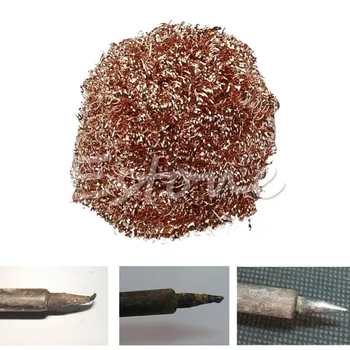 

New Welding Soldering Solder Iron Tip Cleaner Cleaning Steel Wire Sponge Ball