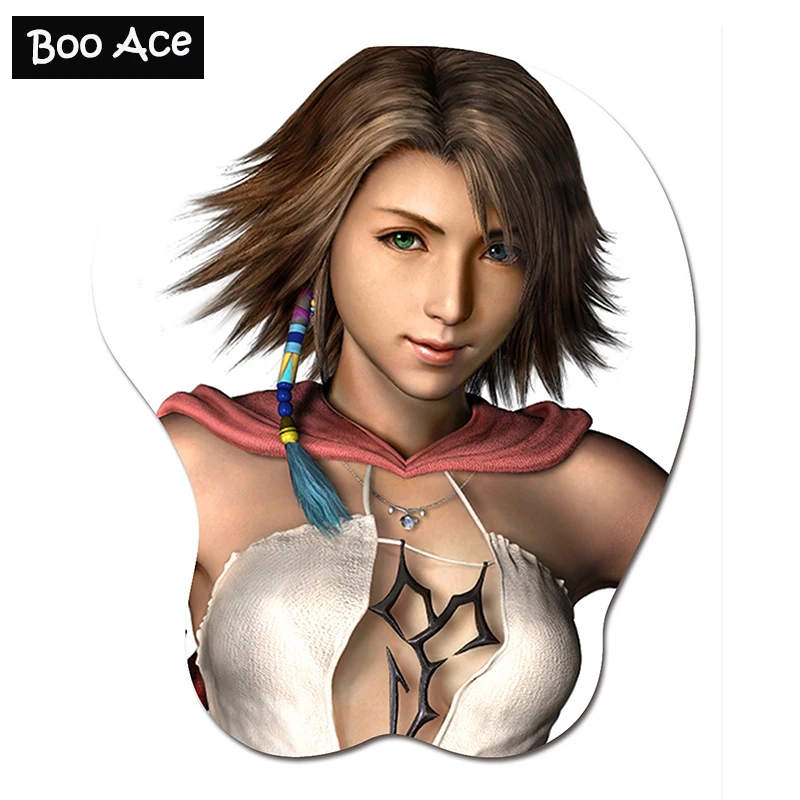 

Final Fantasy Yuna 3D Soft Bust Mouse Pad with Gel Wrist Rest Gaming Mousepad