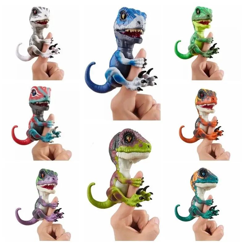 

NEW Electronic Pet Interactive Toys Finger Dinosaurs Domesticated Raptor Bruce 11 Colors Smart Dinosaur Popular Toys For Kids