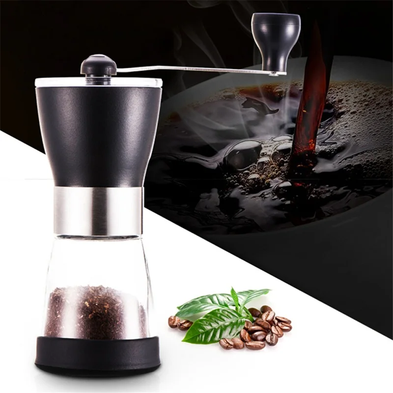 Manual Ceramic Coffee Grinder Washable ABS Ceramic core Stainless Steel