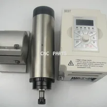 Фрезерные шпинделя ER11 800 Вт шпинделя воздушного охлаждения двигателя+ поддержка шпинделя+ 1.5KW инвертор