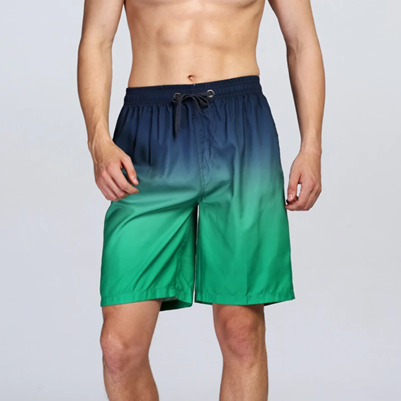 Men's Surfing Swim Beachwear Gradient Color Quick Dry Summer Holiday