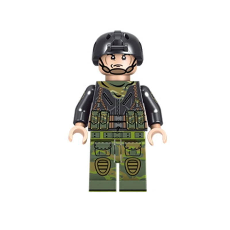 Military SWAT Team Guns Weapons Pack Building Blocks City Police Figure WW2 Compatible Legoings Bricks Army Builders Toys Gift