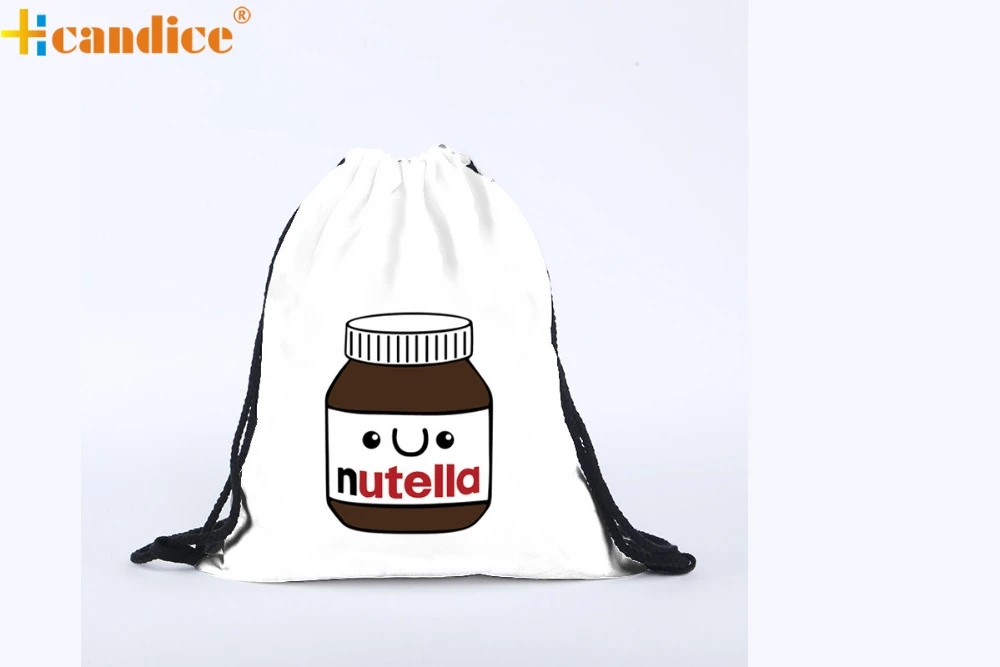 

Hcandice Best Gift Hcandice Drawstring Backpack Unisex Hand Painted Backpacks 3D Printing Bags Drawstring Backpack