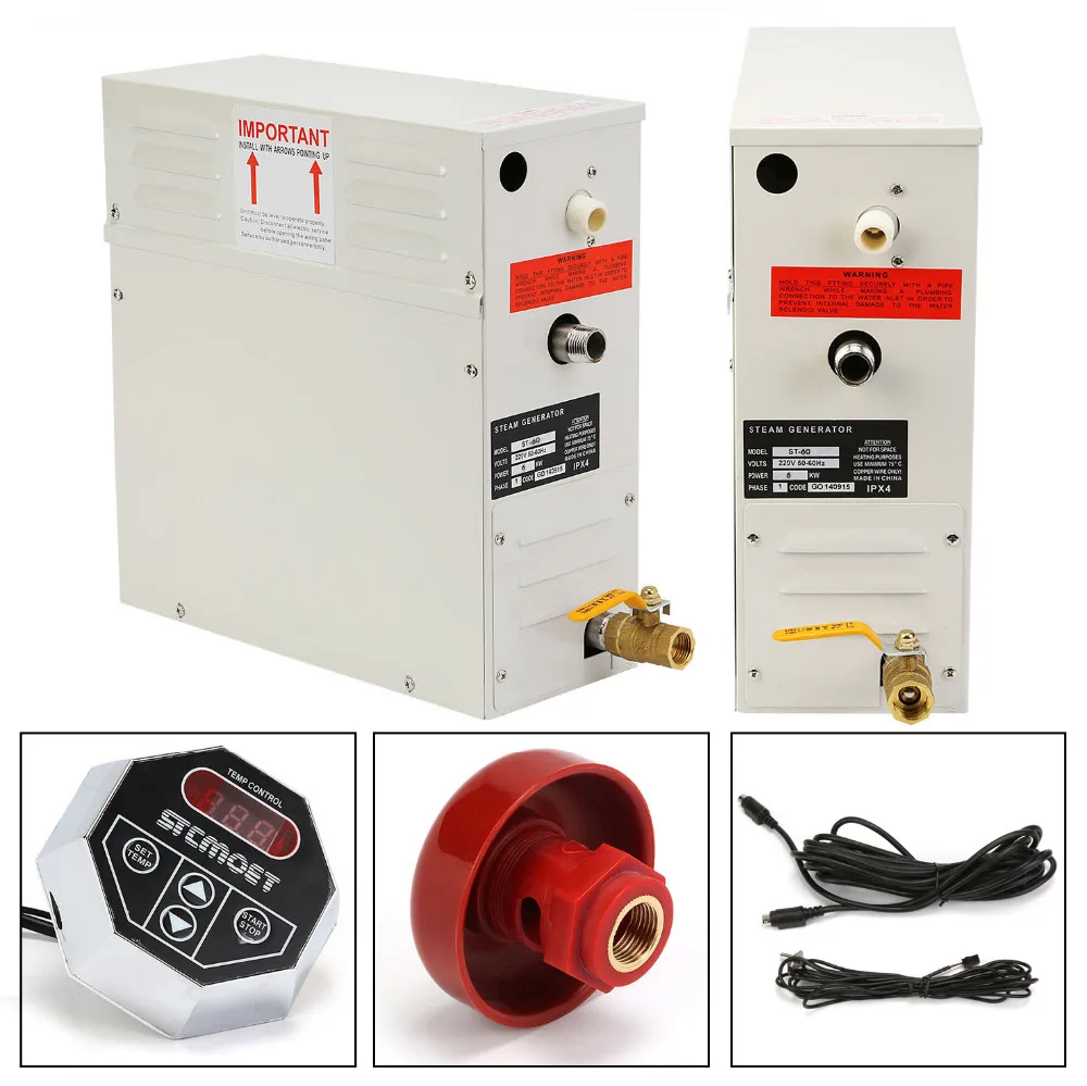 

6KW STEAM GENERATOR 1 PHASE CE APPROVED TIMER CONTROL ADJUSTABLE TEMPERTRUE NEW
