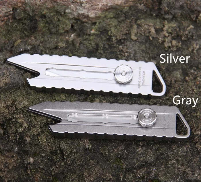 EDC Outdoor Heavy Blade Lightweight Titanium Alloy TC4 Cutting Knife Opener EDC Knife