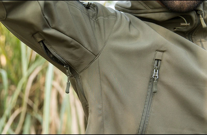 Новая одежда осенняя мужская Военная камуфляжная флисовая куртка армейская тактическая одежда Мультикам мужские камуфляжные ветровки