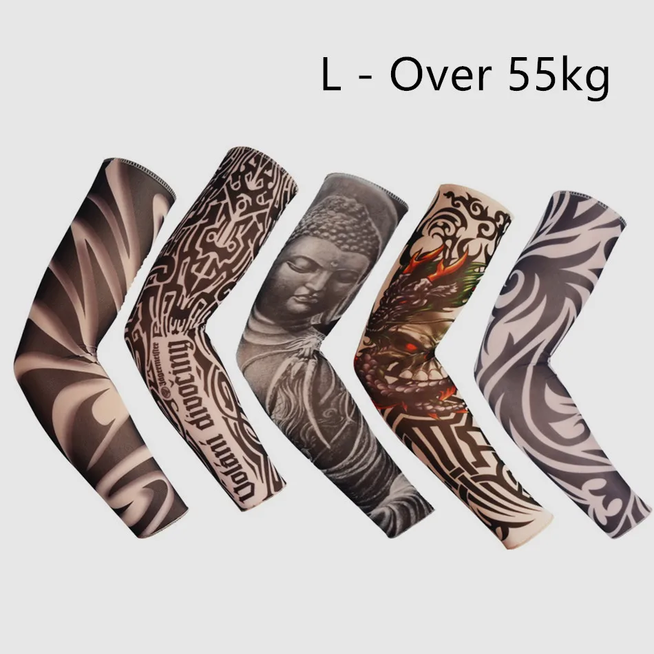 

High Quality 92% Nylon Body Arm Stockings Tattoo Sleeves Unisex Stretchy UV Protection Outdoor Fake Slip On Tattoo Arm Sleeve