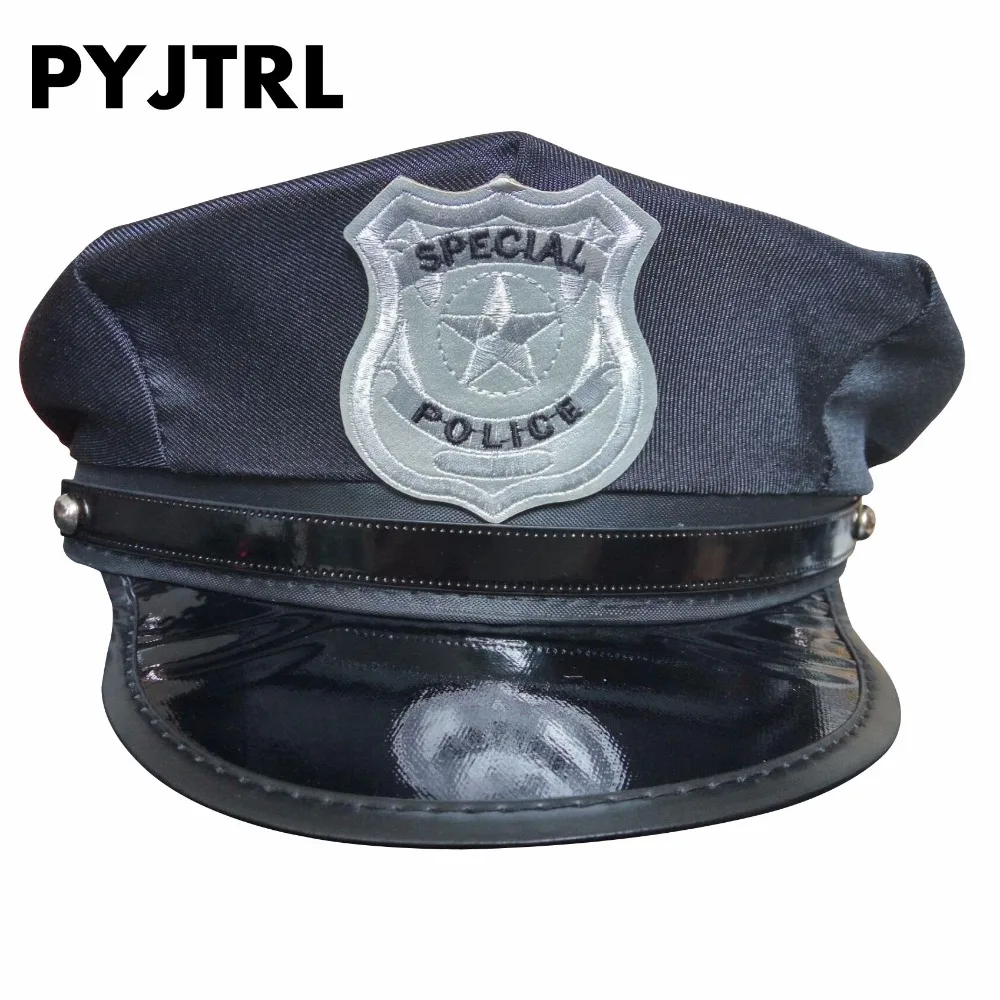 Pyjtrl полиции Hat Шапки Кепки равномерное искушение восьмиугольная Ds костюмы милитари Шапки соломенная шляпа армии Кепки DS190M - изображение