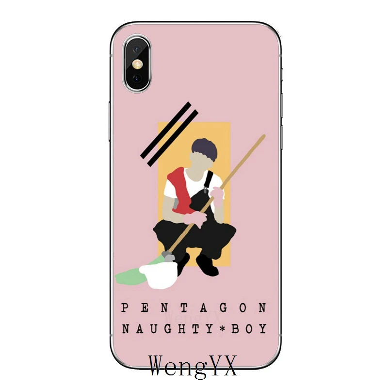 Мягкие Аксессуары из ТПУ чехол для телефона Apple iPhone X XR XS Max 8 7 6s 6 plus SE 5s 5c 5 4s 4 Pentagon kpop
