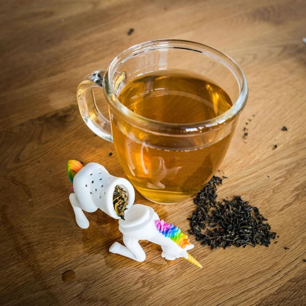 Waasoscon, силиконовый ситечко для заварки чая с единорогом, милый силиконовый ситечко для заварки чая с ленивцем, силиконовый ситечко для заварки чая, аксессуары для питья чая