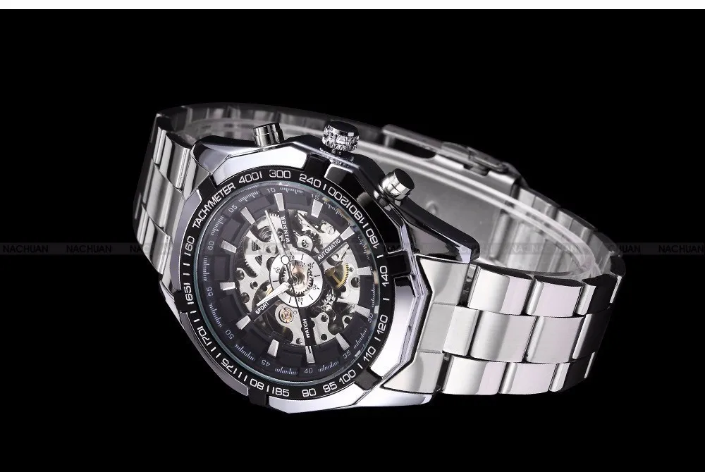 Winner часы мужские Скелет автоматические механические часы золотой скелет винтажные мужские часы мужские FORSINING часы лучший бренд класса люкс