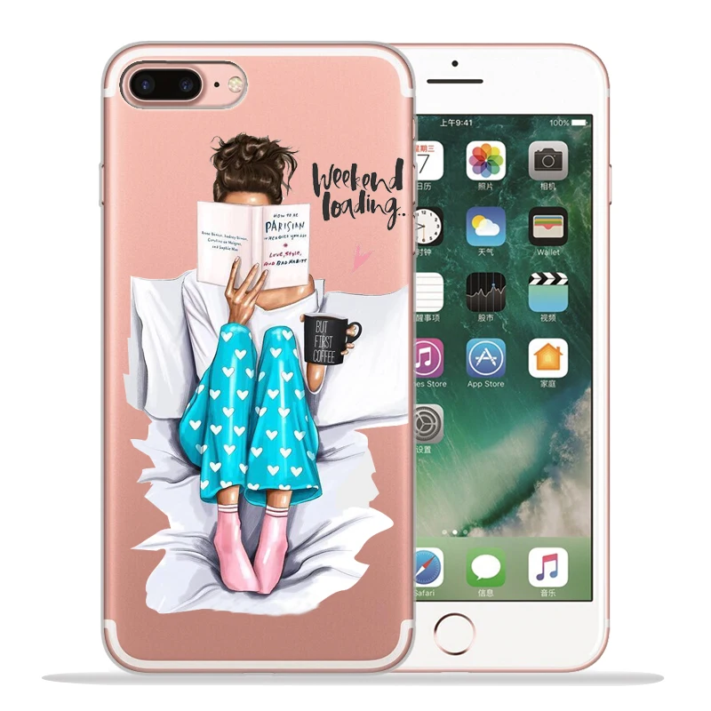 Модный чехол для телефона Super mom Dad Girl для iPhone 8, 7, 6, 6S Plus, X, XS, MAX, XR 10, мягкий силиконовый чехол Etui