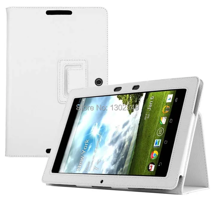 Высокое качество ультра тонкий личи зерна Folio Stand кожаный защитный чехол для ASUS MeMO