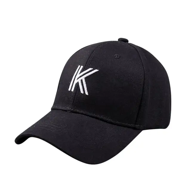 MISSKY Unisex Women Men Hat Fashion Letter K Embroidery Sports Hat