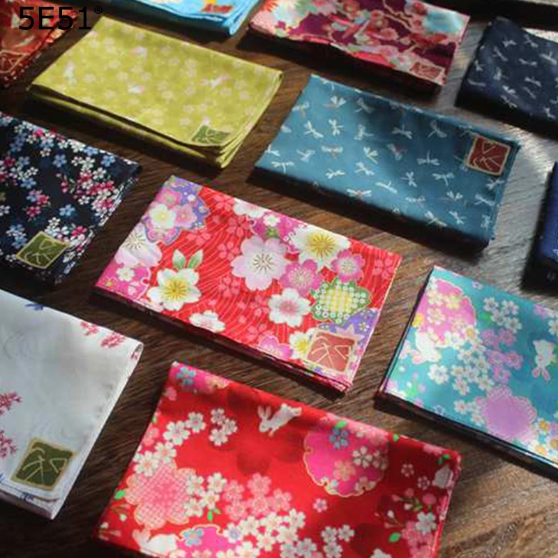  Women Men Children handkerchief furoshiki cotton 100%/printed 35cm/Many uses