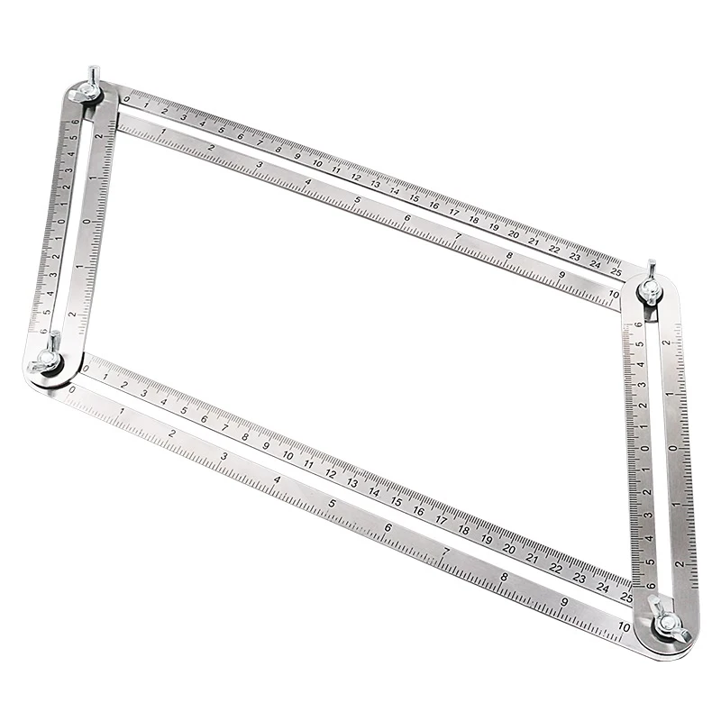 Multi-function Adjustable Four-Sided Folding Measuring Tool Multi-Angle Template Scale Ruler