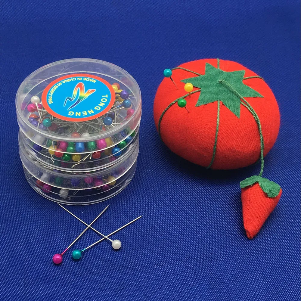 80 шт./кор. круглые жемчужные штифты с прямой головкой whit 2 коробок кройка и шитье