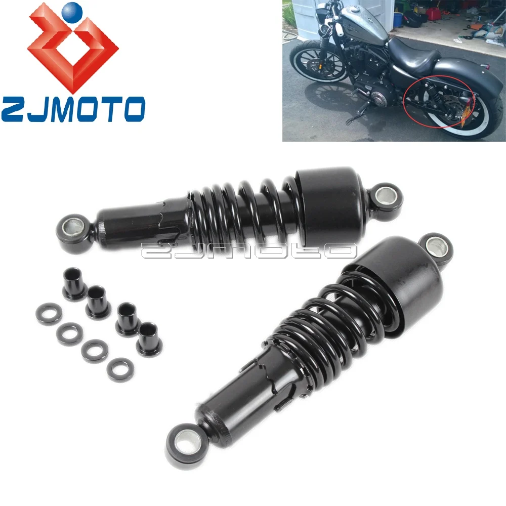 10.5/'/' 267mm Adjustable Rear Air Shock Absorber For Road King Dyna Chrome