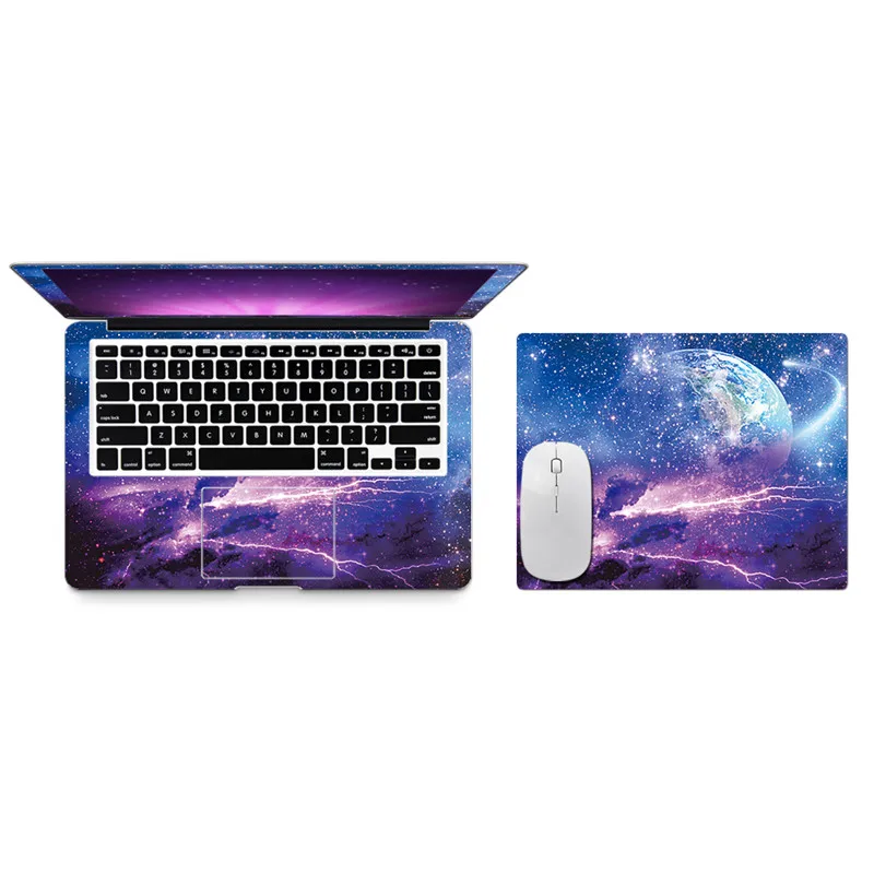 Звездное небо ноутбук тела наклейка защитная кожа виниловые наклейки для Macbook Air Pro retina 1" 12" 1" 15 A1278 A1465 A1466 A1502 - Цвет: 12