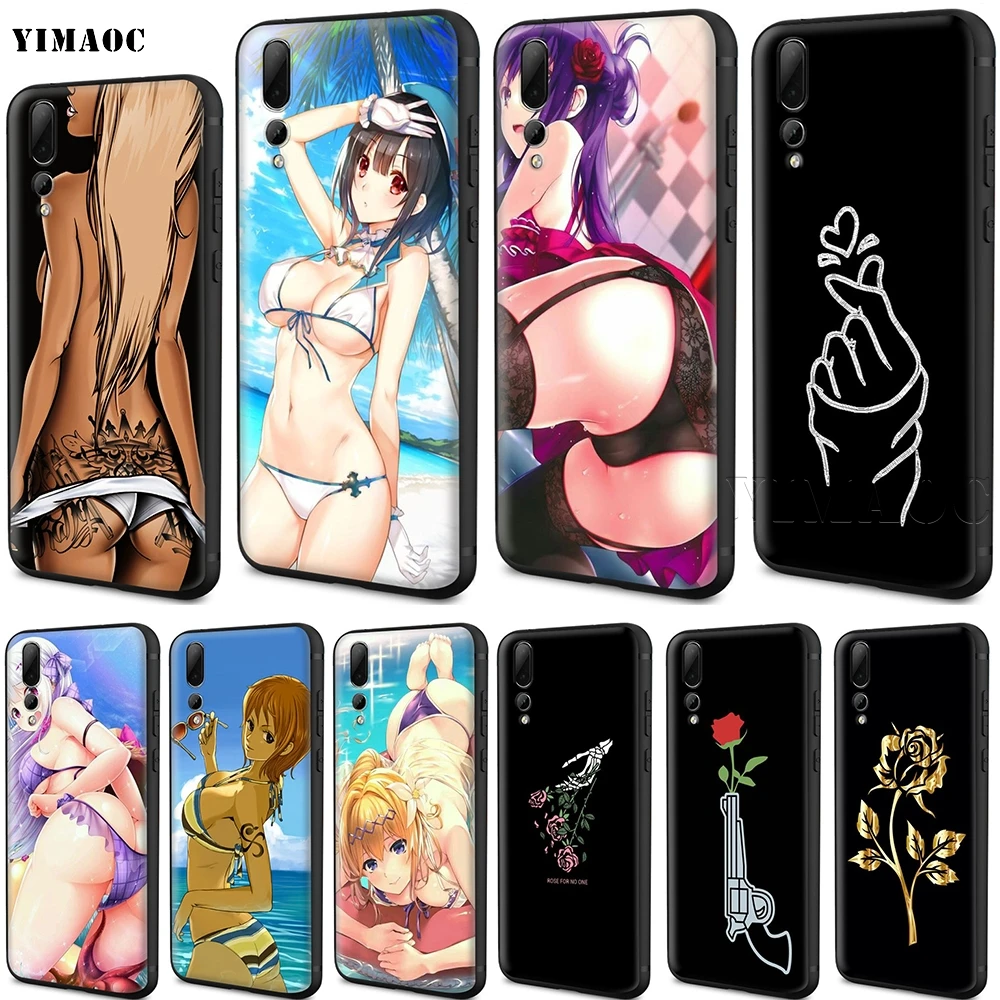 

YIMAOC Sexy Anime Bikini Girl Case for Huawei Mate 20 Honor 6a 7a 7c 7x 8 8x 9 10 Nova 3i 3 Lite Pro Y6 2018 Prime