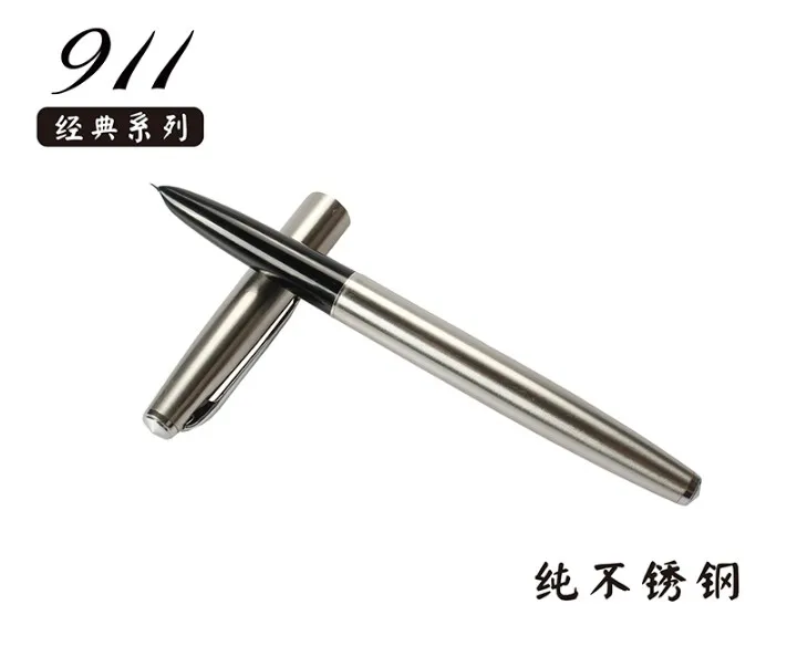 Ручка перьевая Jinhao из чистого серебра 911 пробы 0 38 мм|fountain pen|ink pensteel fountain pen |