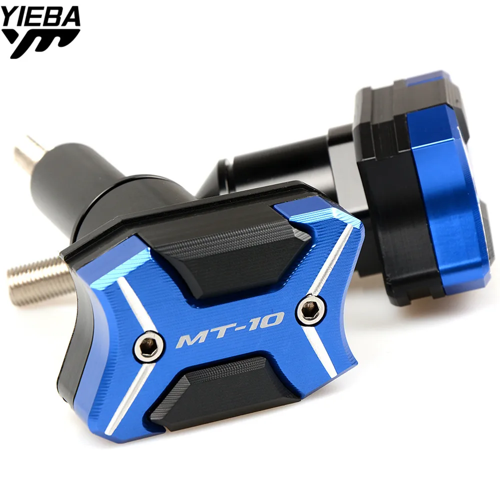 

With MT-10 LOGO Motorcycle Frame Sliders Screw Crash Pad Cover Falling Protector Guard For Yamaha MT-10 MT 10 MT10 2016