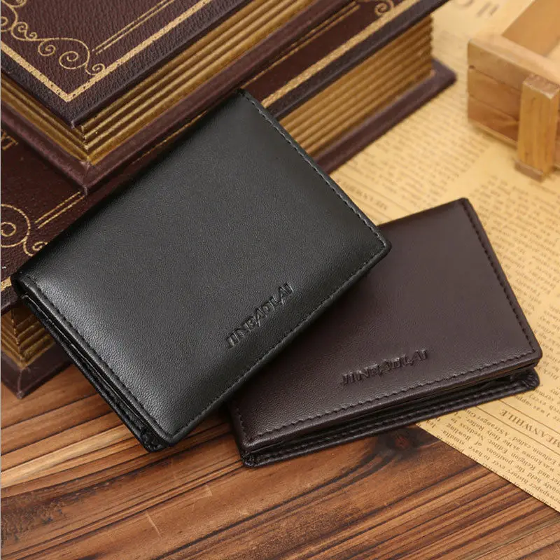 

2018 new Style Fashion Men's Fashion Leather Credit Card Holder Wallet Bifold ID Cash Coin Purse Clutch