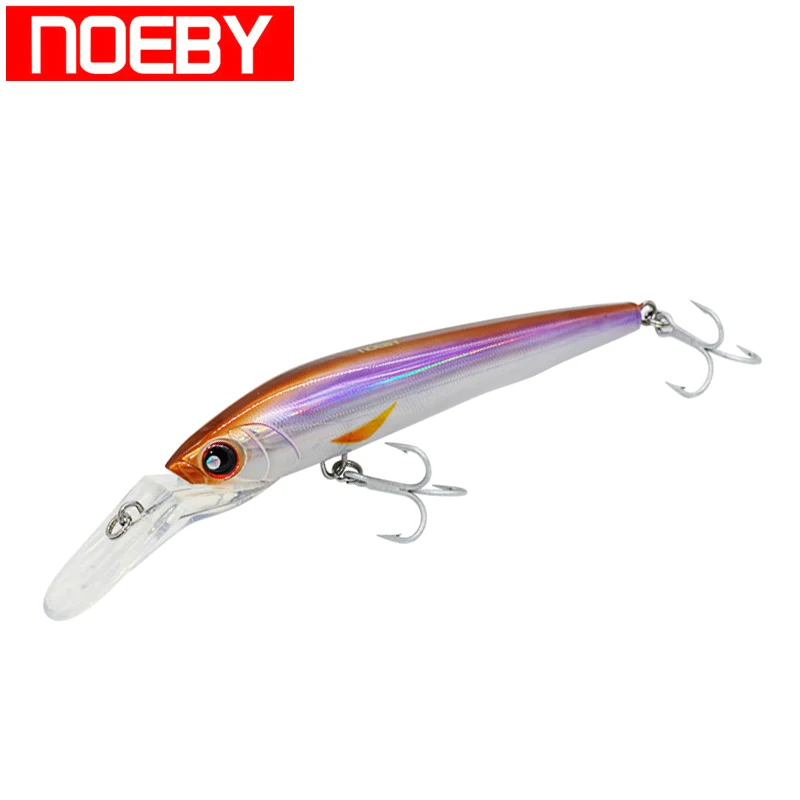 

NOEBY Trolling Fishing Lure 140mm 50g Minnow Lures with VMC Treble Hooks Hard Bait 3D Eyes Leurre Dur Fishing Gear NBL9093