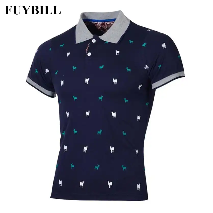 polo estampado hombre