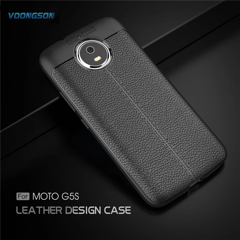 

VOONGSON G5S Case For Motorola Moto G5S Soft Silicone Case Luxury Phone Shell ShockProof Protective For Lenovo G5S Cover