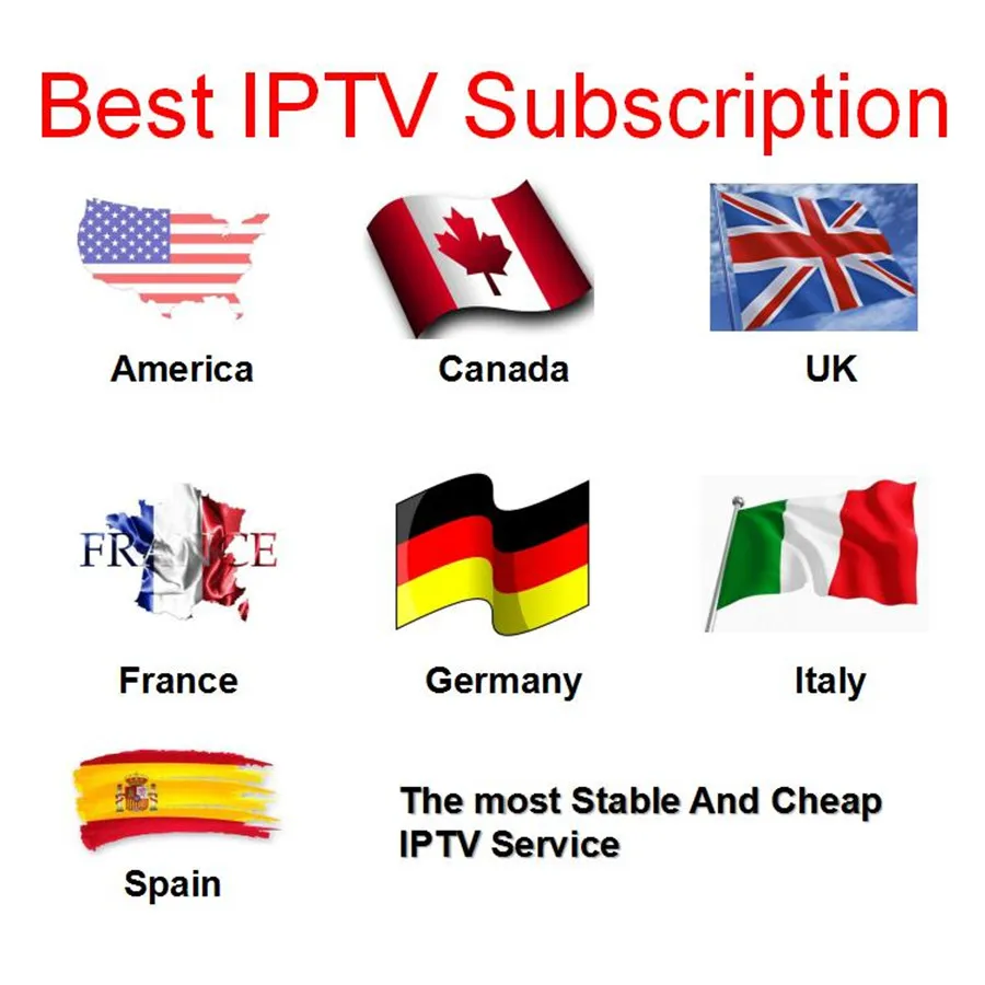 

IPTV Subscription US CA UK FR DE IT ES Europe Channels IPTV Service Use on Android Device Smart Phone TV Box