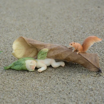 

New cute sleeping elf doll dog year mascots decorate birthday gifts resin home adornment craft statues Home decoration dies