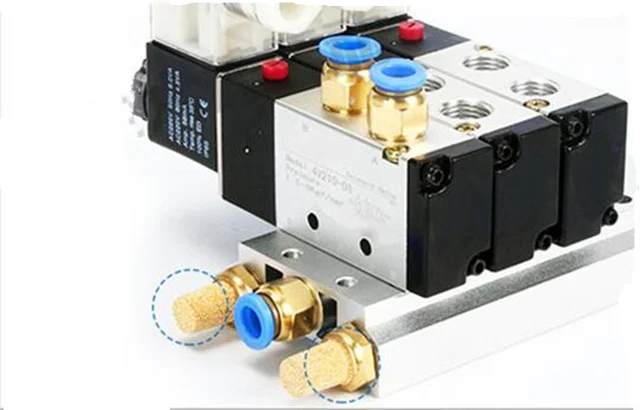 10 Filtri Silenziatori Pneumatici In Ottone - PT 1/4 Per Valvole E Cilindri | Riduzione Rumore - Foto 7