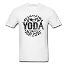 Jedi Grand Master Yoda футболка Star Wars Ретро Дарт Вейдер последние джедай Звездные войны футболки мужские 1980 Галактическая Империя белая футболка