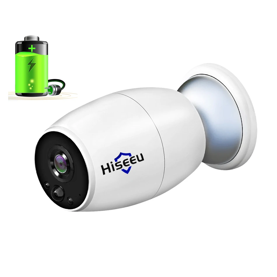 Камера видеонаблюдения Hiseeu Wi Fi IP с аккумулятором 1080P Full HD|Камеры видеонаблюдения|