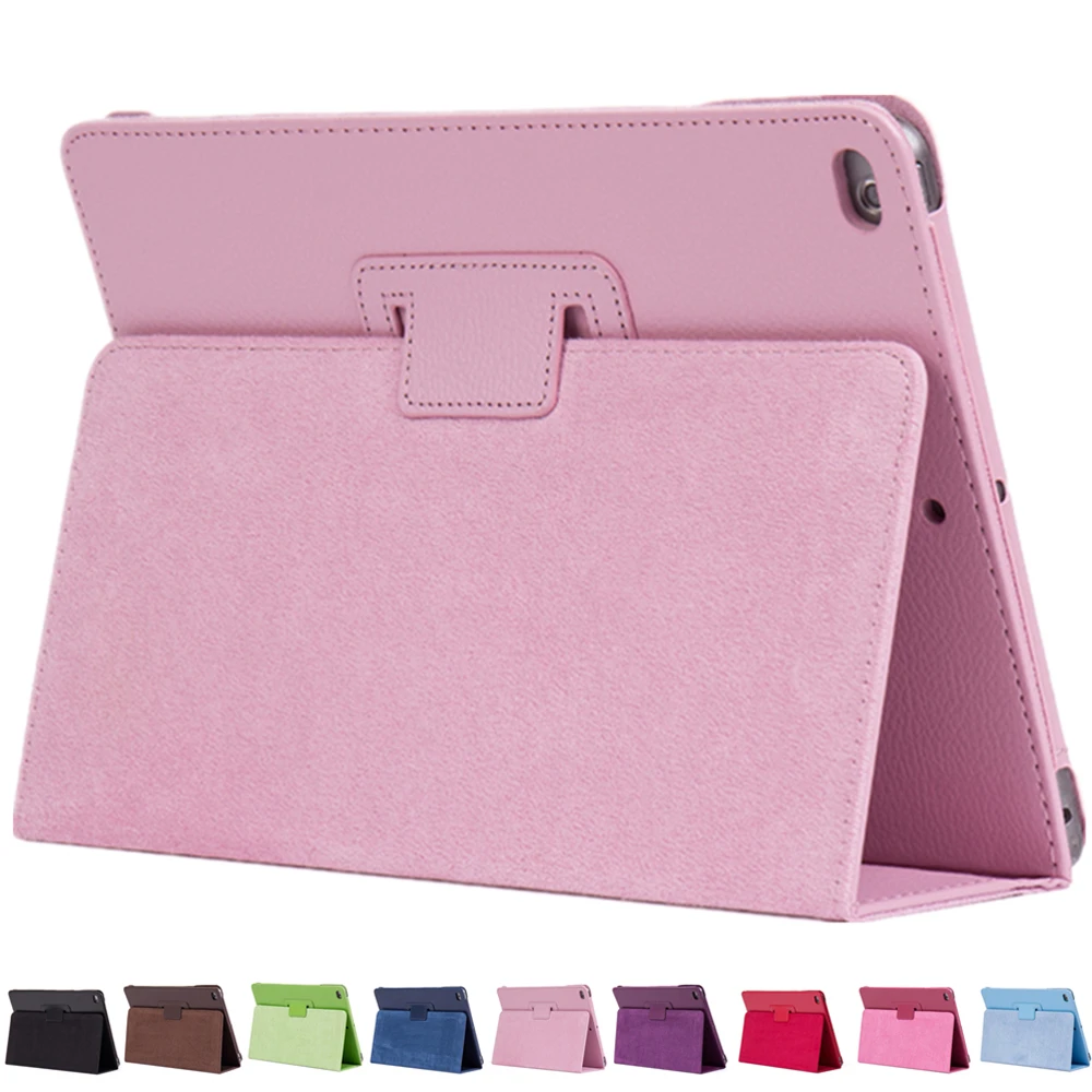 

PU Leather For Apple iPad Mini 4 Smart Case Litchi Pattern Flip Matte Cover For iPad mini 4 With Stander holder