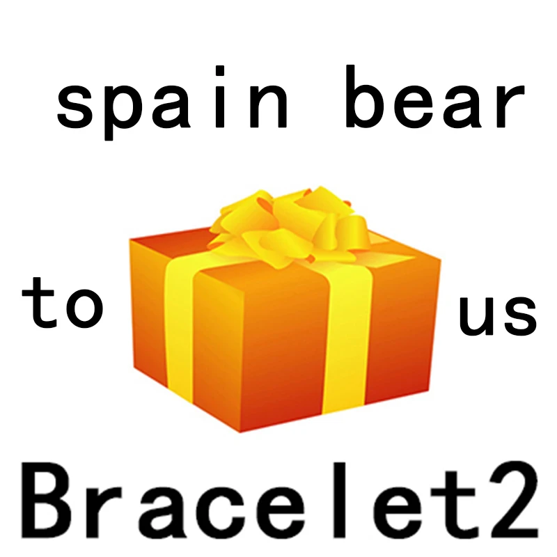 

BRACELET 2 NEW Store Event Exit Spree To Send Gifts Randomly 100% 925 Sterling Silver Bracelet 2 Spain Bear Jewelry Gift