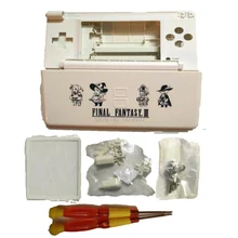 Белый Цвет крышка подходит для 【dods Lite DSL N-DSL Final Fantasy логотип полный корпус пластиковая игра Футляр замена оболочки