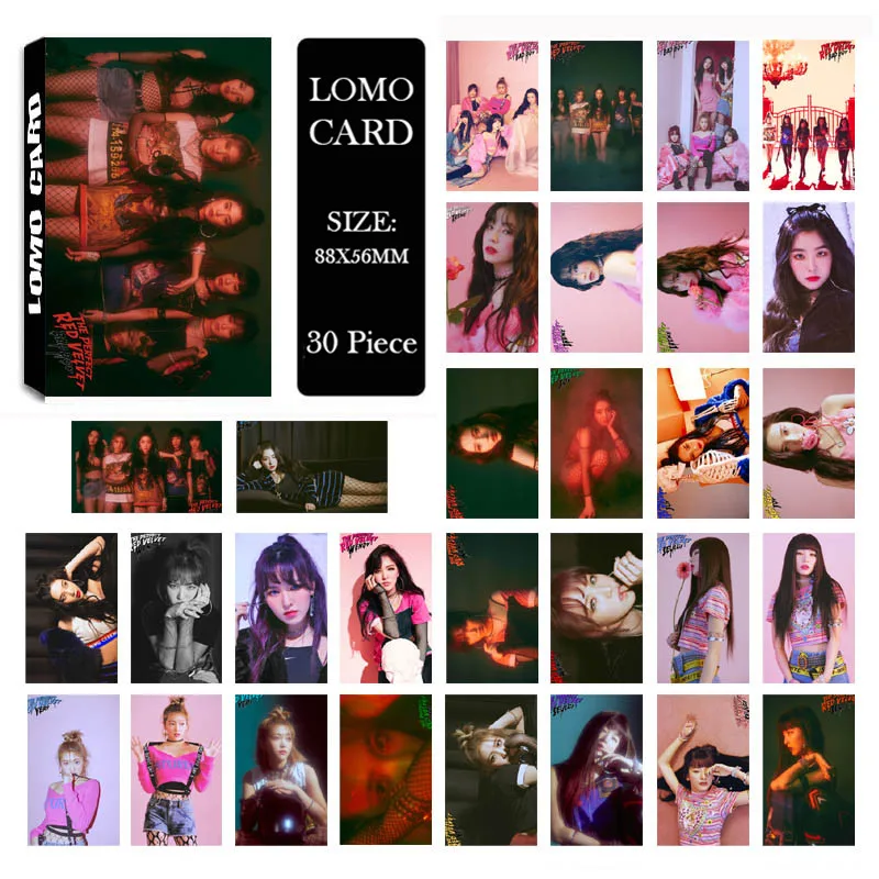 

Youpop KPOP Red Velvet BAD BOY Album LOMO Cards K-POP New Fashion Self Made Paper Photo Card Photocard LK547
