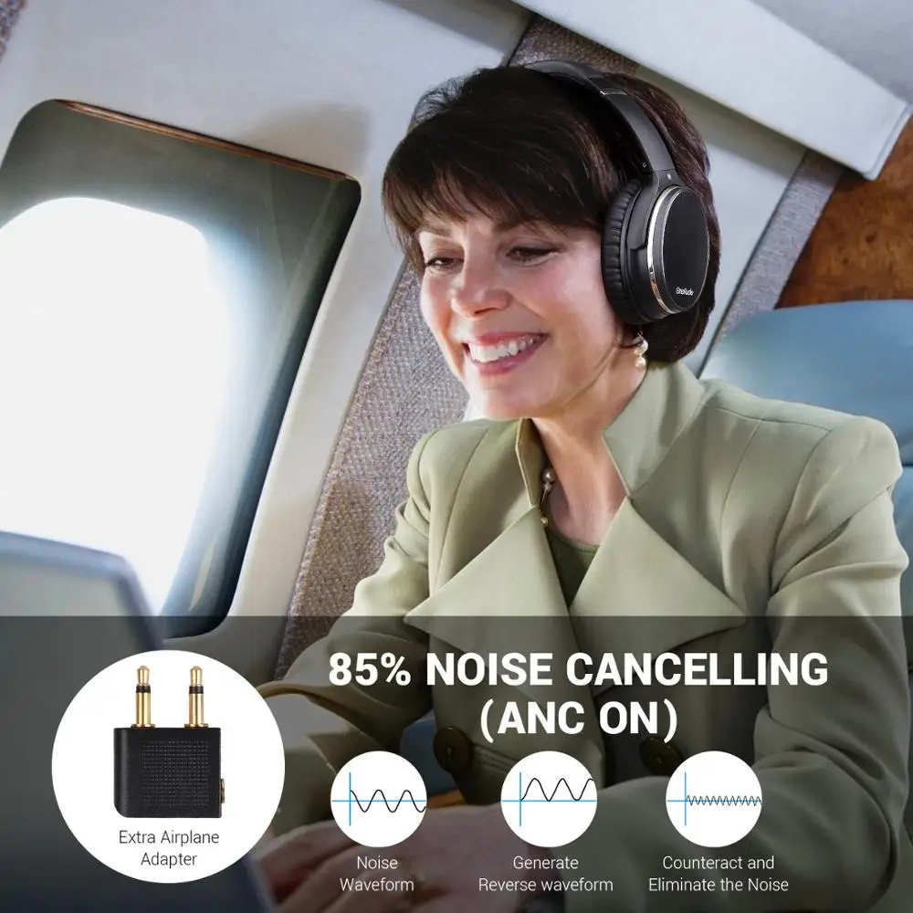 OneOdio Original Active Noise Cancelling Headphones Bluetooth Headphones Wireless ANC Headset With 