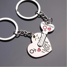 1 Pair Key to My Heart Keychain Wedding Favors And Gifts Wedding Souvenirs Wedding Supplies Fast Shipping 