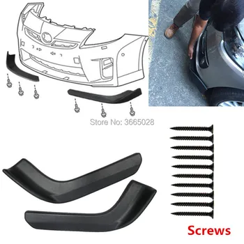 

Top racing two pcs (R+L) Universal Front and rearview bumper Add-on Polyurethane Lip protect bumper easy to fit