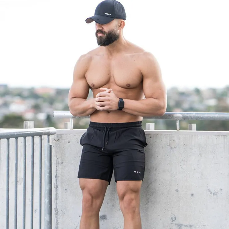 Summer-Mens-Run-Jogging-Shorts-Gym-Fitness-Bodybuilding-Workout-Sports-Sportswear-Male-Short-Pants-Knee-Length